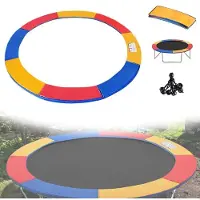 NaiZy Trampoline randbescherming Ø305 cm trampolinehoes UV-bescherming scheurvaste trampoline rand PVC PE trampoline veerhoes accessoires randbescherming trampoline reserveonderdelen, Kleurrijk