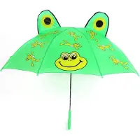 Jumada 's - Kinderparaplu - groene kikker - opent automatisch - paraplu voor kinderen - funcadeau schoencadeautje
