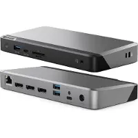 Alogic DUPRMX3-WW Dockingstation USB-C, triple 4K, PD100W, Prime MX3