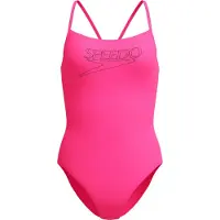 Speedo - Women's Endurance+ Logo Thin Strap One Piece - Badpak 34, roze