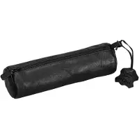 Pagna 22508-01, Zachte etui, Echt leer, Zwart, Monochromatisch, Jongen/meisje, Rits