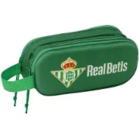 Big Buy Cooking Pennenetui met 2 vakken Real Betis Balompié Groen 21 x 8 x 6 cm 3D