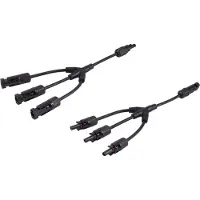 S-Impuls Solar PV T-adapter set | 1 naar 3 | 6mm² | IP68 | 0,30 meter
