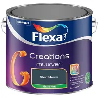 Flexa - Creations Muurverf Extra Mat - Staalblauw - Mengverf - 2,5 L