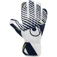 Uhlsport FM Supersoft HN Keepershandschoenen Wit Donkerblauw Neongeel