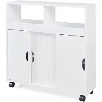 En.casa Niskast op wielen Fadeskimma 72x70x20 cm wit []