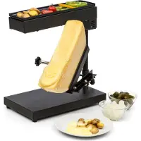Klarstein Appenzell Peak raclette met grill 1000W thermostaatschakelaar zwart