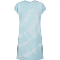 Urban Classics Jurk 'Tie Dye' blauw / wit