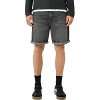 QS denim regular short zwart male | Maat: 36
