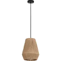 Eglo Alderney Hanglamp - E27 - Ø 30 cm - Zwart/Bruin