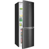 Bomann KG 7359 – Koel- vriescombinatie – 173 Liter – 143 cm hoog – Dark Inox Look - Energiezuinig klasse C