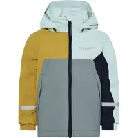 Didriksons Pilvi, regenjas, junior, geel/blauw