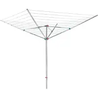 Metaltex Meteor Droogmolen 60m Met Anker Zilver zilver RVS Droogmolen