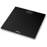 Ufesa Zurich Digitale Personenweegschaal – Zwart Glas – Max. 180 kg – LED Display – Ultradun Design