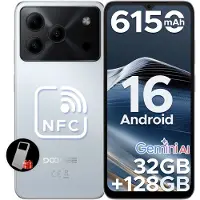 Doogee Note 56 Pro - Smartphone - 32GB RAM + 128GB ROM(2TB/TF) - Gemini AI - Android 16 - 6150mAh - 6,56 inch HD + 90Hz - 4G Dual SIM - Gemini AI - OTG - NFC - Face ID - GPS - Wit
