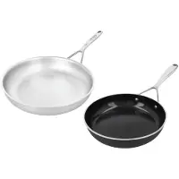 Demeyere Koekenpan 'Silverline 7 Nanotouch' Ø28cm + Gratis Ø24cm Alu Plus 3 Ceraforce