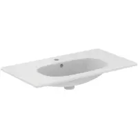 Ideal standard Tesi - Meubelwastafel 83x45 cm, met overloop, 1 kraangat, wit T350901