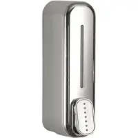 Aqualine Wandgemonteerde zeepdispenser 350ml, chroom