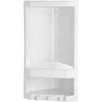 Aqualine White Line - Hoeklegbord JUNIOR, 19x39x14 cm, wit 8079