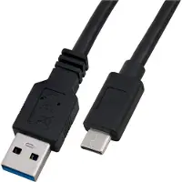 Logilink USB-kabel USB 3.2 Gen1 (USB 3.0 / USB 3.1 Gen1) USB-A stekker, USB-C stekker 0.50 m Zwart CU0167