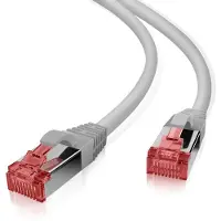 Helos Patchkabel S/FTP Cat 6 grau 1,0 m