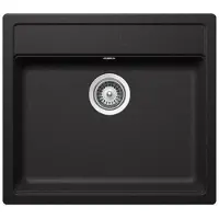 Schock inbouwspoel, vlakke montage, model N-100 FB Stone, inclusief afvalbak