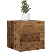 vidaXL Tv-wandmeubelen 2 st 30,5x30x30 cm oud houtkleurig
