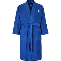 Jan Vanderstorm Comfort Fit Badjas blauw, Effen