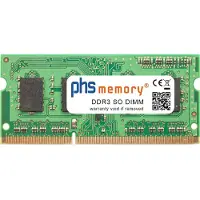 PHS-memory 2GB RAM-geheugen voor Acer TravelMate Timeline 8572-433G32Mnkk DDR3 SO DIMM 1066MHz (Acer TravelMate Timeline 8572-433G32Mnkk, 1 x 2GB), RAM Modelspecifiek