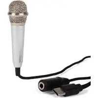 Kikkerland - Plug & Play Microphone - 0.75 inches in diameter - 2.25 inches in length