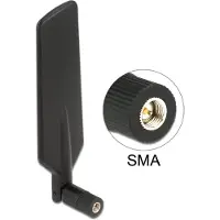 DeLOCK LTE (4G) en WLAN WiFi 5 2.4/5 GHz antenne - omnidirectioneel - SMA (m) - 1-4 dBi / zwart