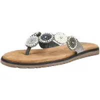 Lazamani Teenslipper zilvergrijs / parelwit