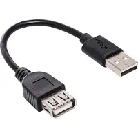 Akyga Usb 2.0 Verlengkabel A(M) - A(F) 0,15M Voor Computer, Verlenging