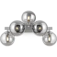 Maytoni Wandlamp Dallas, dimbaar, chroom / zilver, Woon-/ Eetkamer, metaal, Modern, wandlamp