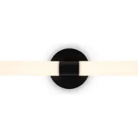 Maytoni LED-wandlamp Axis, zwart, Woon-/ Eetkamer, Aluminium, Modern, LED wandlamp