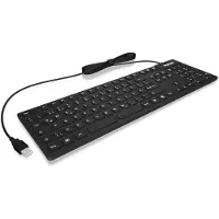 Keysonic KSK-8030 IN (CH) USB toetsenbord Zwart Siliconemembraan volledig verzegeld IP68, Waterdicht (IPX7)