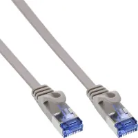 InLine UFTP CAT6a platte netwerkkabel | PVC | grijs | 0,50 meter