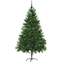 vidaXL Kerstboom met 300 LED met standaard Groen 180 cm PE