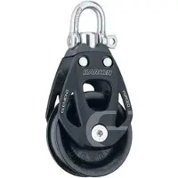 Harken Single Swivel Pulley 80 Mm Zwart