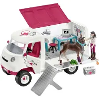 Schleich 42439 Mobiele Dierenarts met Hannoveraans veulen