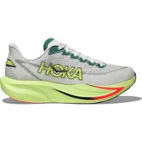 Hoka One One Loopschoen 'Mach 7' lichtgeel / jade groen / knalrood / wit