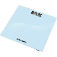 Grundig Digitale Personenweegschaal – Glazen weegschaal met LCD-display – Precisieweegschaal 30x30 cm – Weegschaal met lichaamsanalyse – Antislip ontwerp