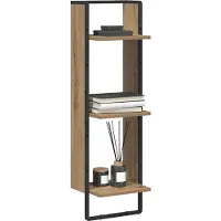 vidaXL Wandplank Muurmontage Artisan Eiken 30 x 25 x 100 cm