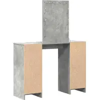 vidaXL Kaptafel Lichtgrijs 102 x 33 x 135 cm Bewerkt hout