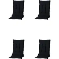 Madison Kussen hoog 50x123 Basic zwart (4 stuks)