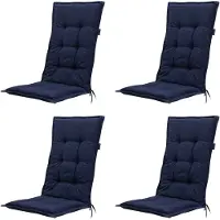 Madison Tuinkussen Hoge Rug Panama Indigo (4 stuks)