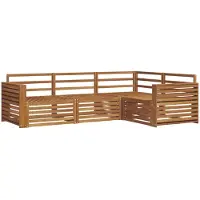 vidaXL Buiten bank set 4 st Naturel Massief Acacia Hout