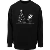 Merchcode Sweatshirt 'Christmas Cute Kid' zwart / wit