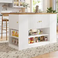 Sweiko : Moderne keuken eilanden, keukenkasten, dressoirs, keukenopstellingen met lades en planken, servieskasten voor keuken en eetkamer, wit
