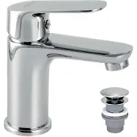 Novaservis Titania Cosmos - Wastafelkraan met waste Click-Clack, chroom 90203,0